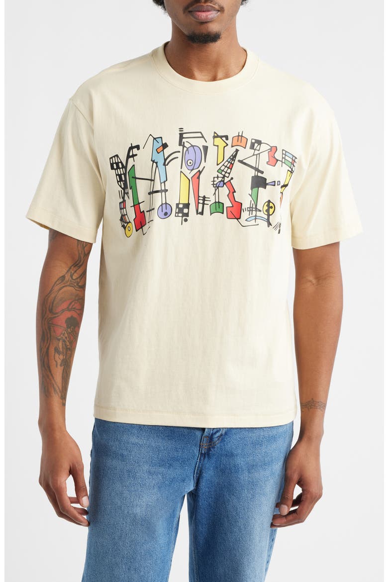Work of Arc Cotton Graphic T-Shirt, Main, color, NATURAL