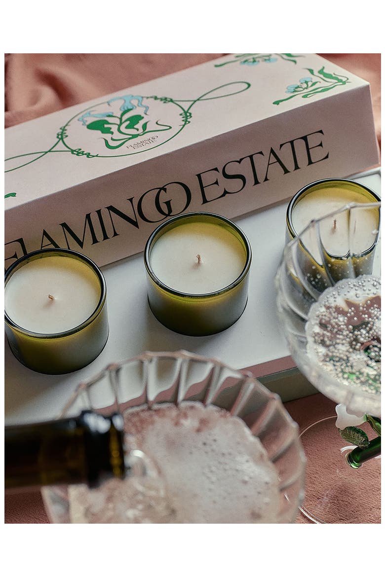 The Mini Three Sisters Candle Set, Alternate, color, GREEN