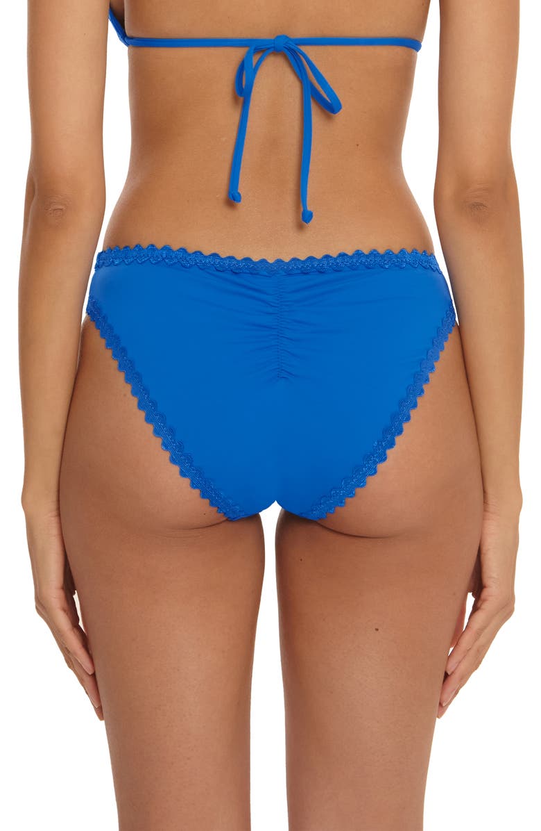 Becca Bella Hipster Bikini Bottoms, Alternate, color, True Blue