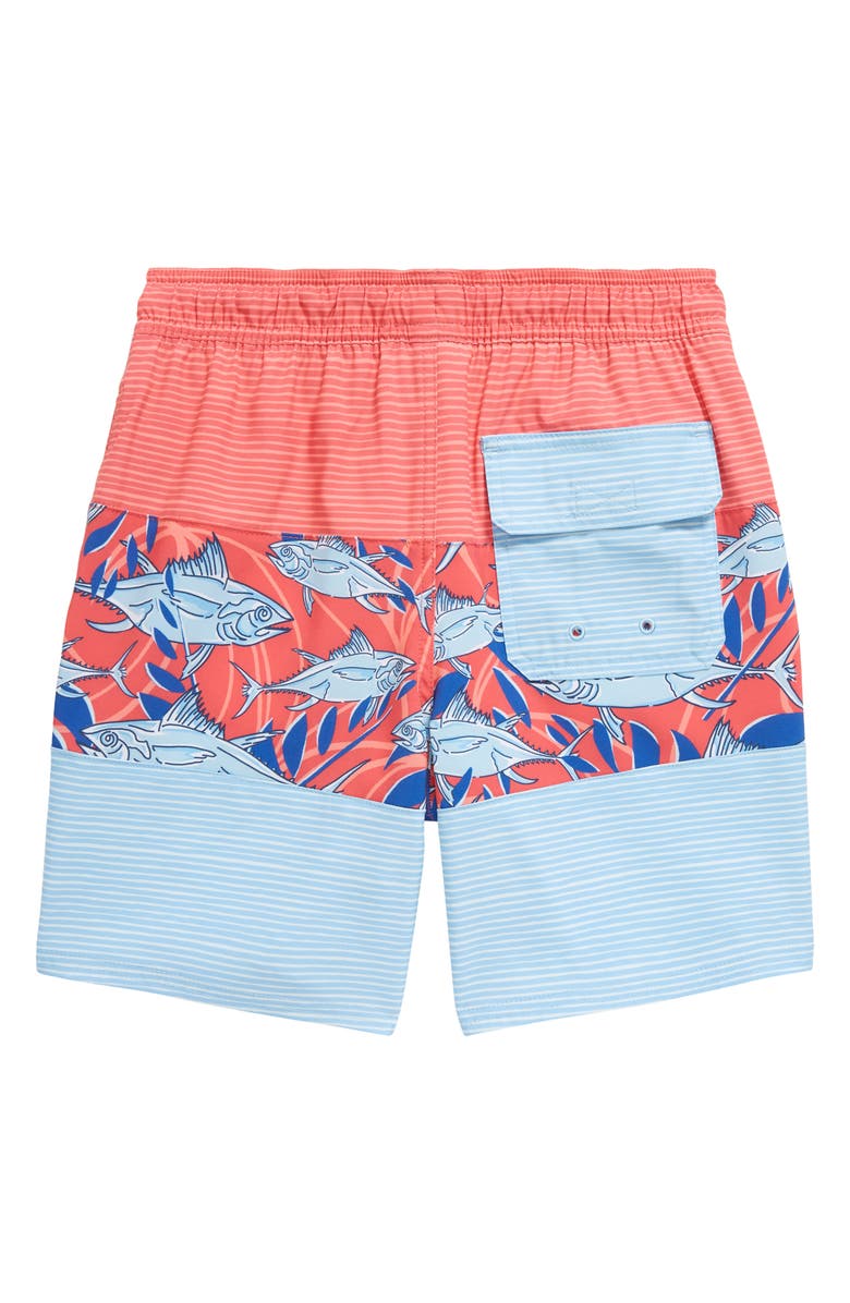 vineyard vines Kids' Chappy Colorblock Swim Trunks, Alternate, color, 