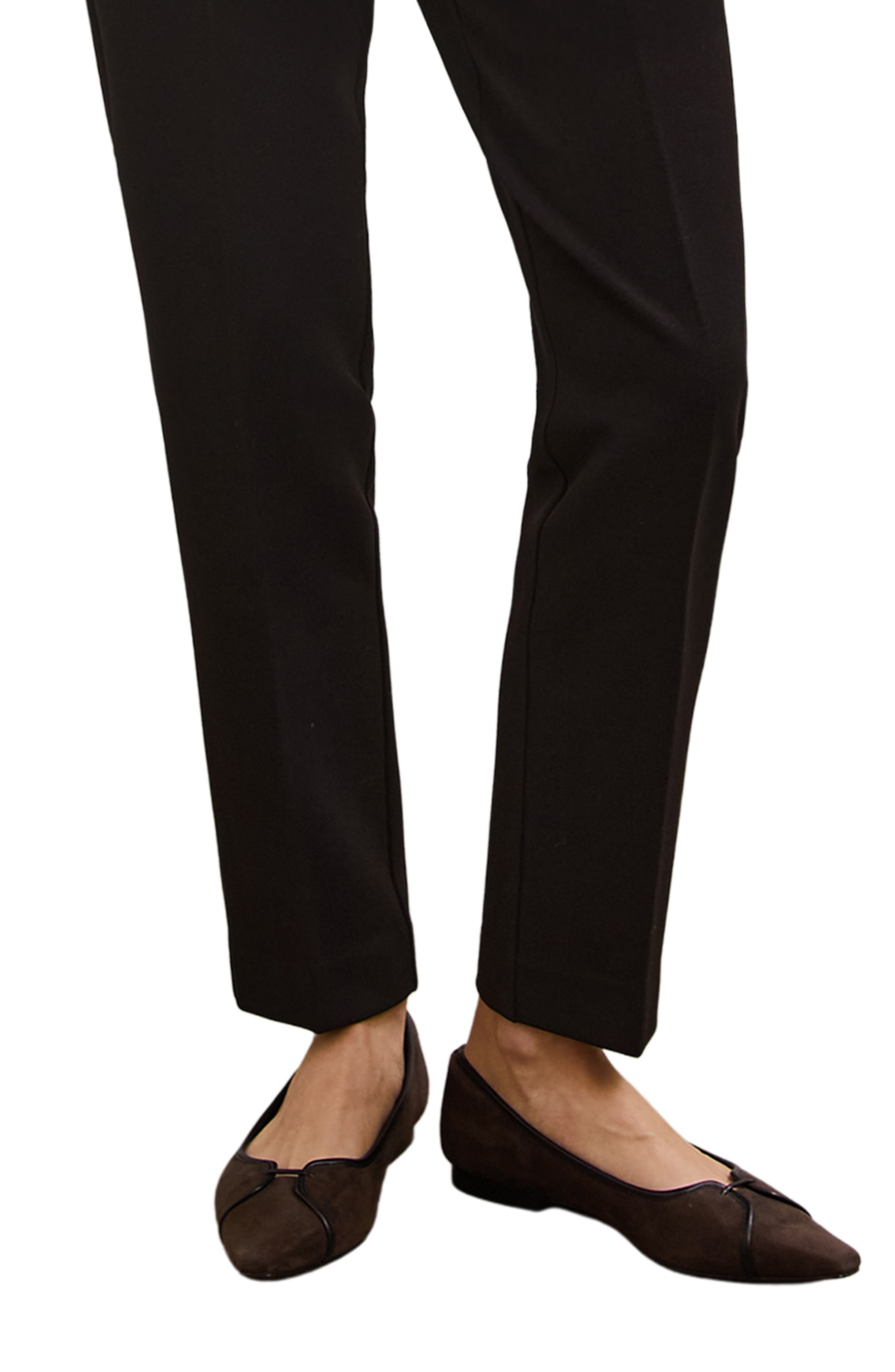 Reiss Evelyn Ballet Flat, Alternate, color, Chocolate