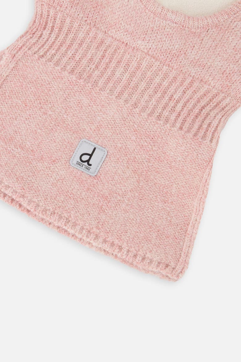 Girl Knit Bear Ear Fleece Lined Balaclava, Alternate, color, Pale Dusty Pink