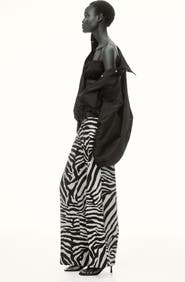 H&M Flared Linen-blend Trousers