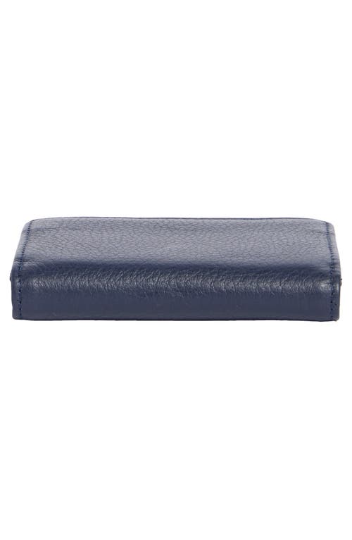 Mundi Small Leather Goods Soho Frenchie Clutch In Blue