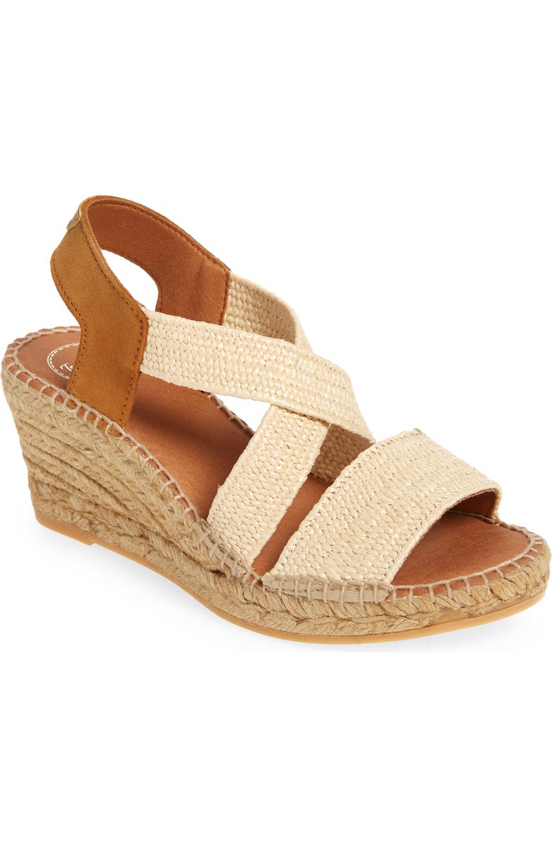 Toni Pons Susa Espadrille Wedge Sandal, Main, color, Natural