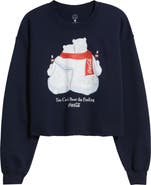 Junk Food You Can't Beat the Feeling Crop Graphic Sweatshirt