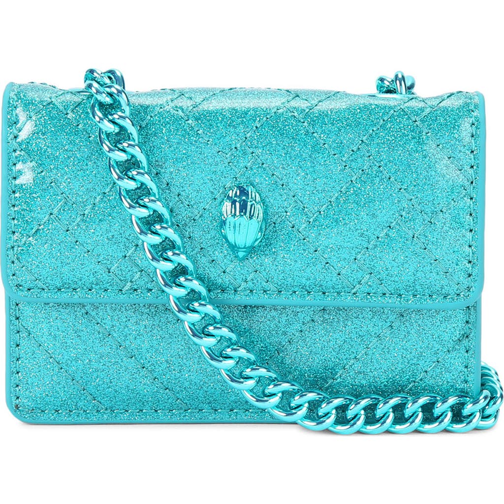 Kurt Geiger London Micro Kensington Drench Convertible Leather Shoulder Bag In Blue