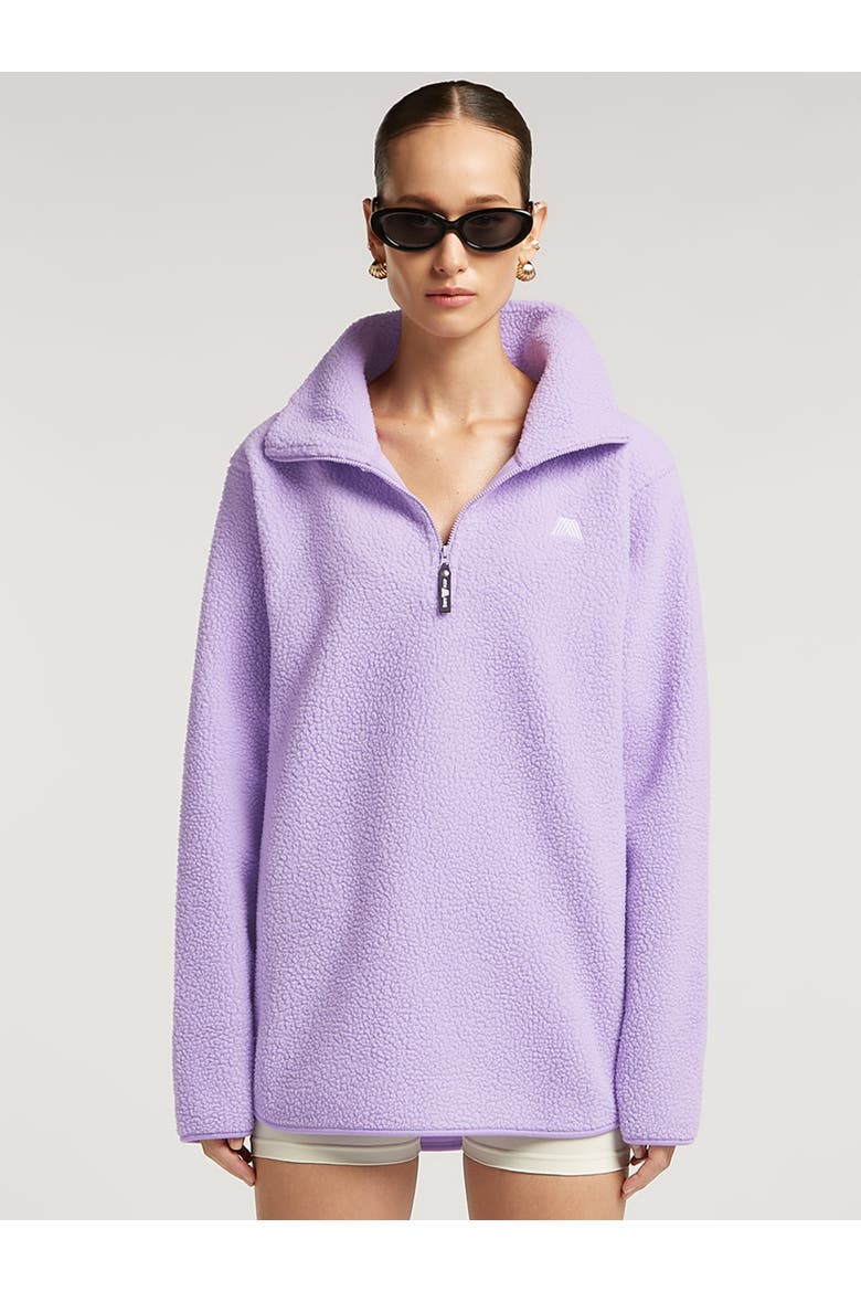 Lennox Half-Zip Long Sleeve Sweatshirt, Main, color, Violet