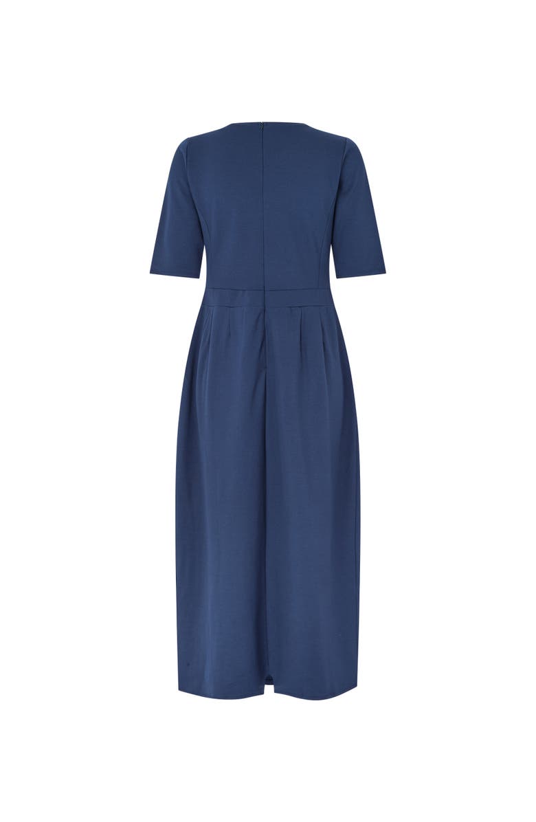 Masai Copenhagen MaNaelisa Pleated Midi Dress, Alternate, color, Navy Blazer