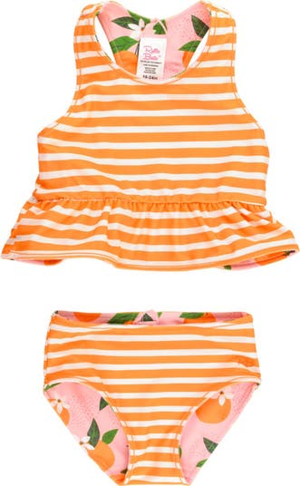 Kids' Orange You the Sweetest Reversible Two-Piece Swimsuit