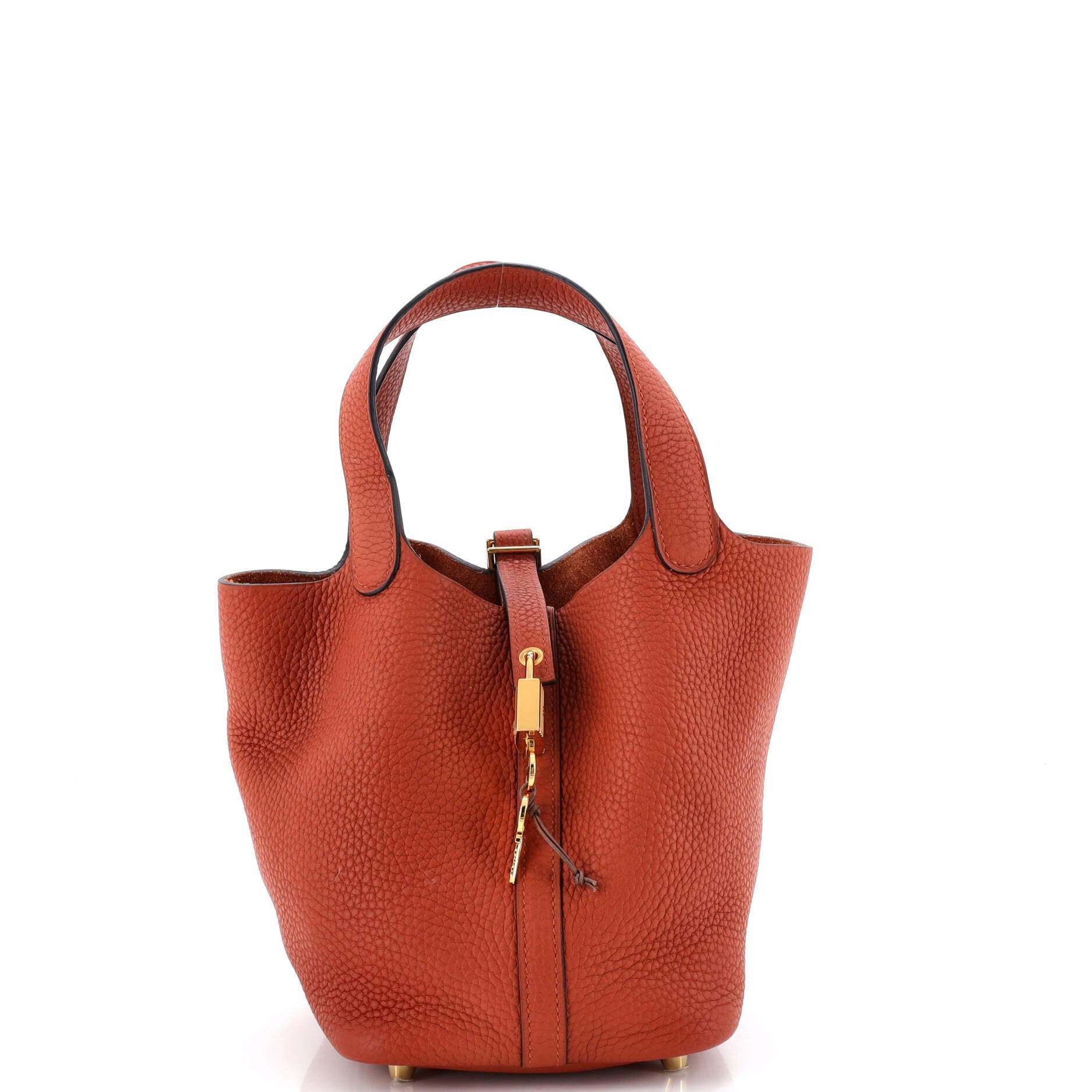Pre-Owned Hermes Picotin Lock Bag Clemence PM, Main, color, 