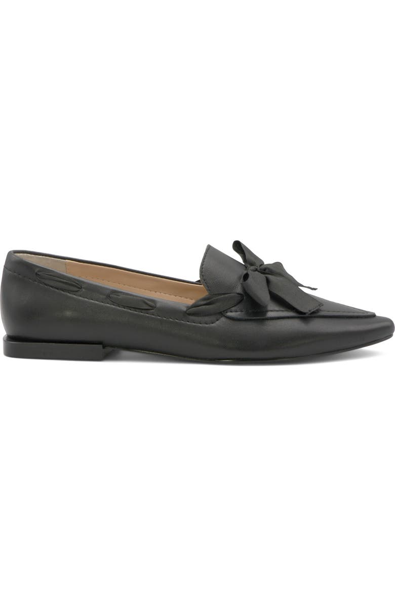 Charles David Izzi Pointed Toe Flat, Alternate, color, Black