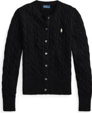 Polo Ralph Lauren Cable Knit Cotton Blend Cardigan