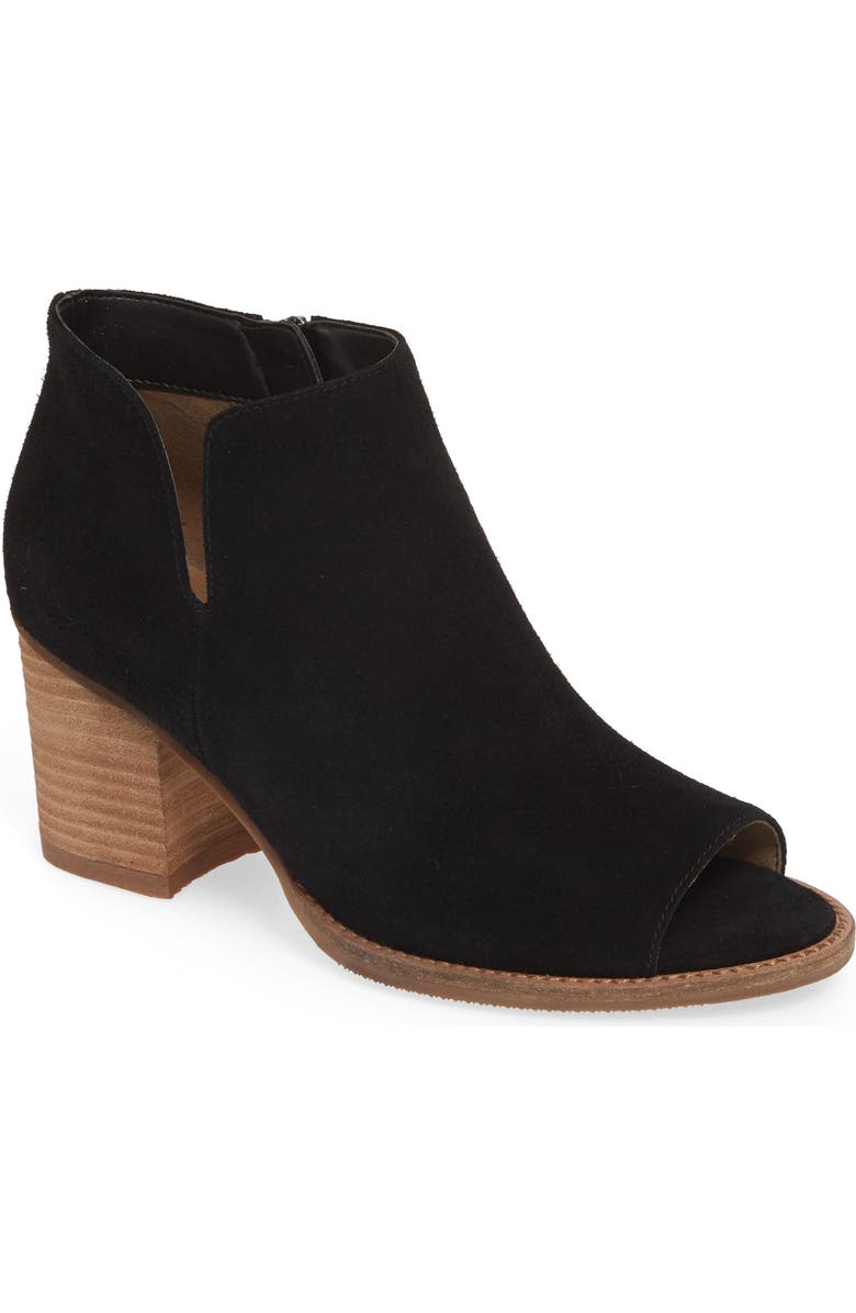 Blondo Nappa Waterproof Open Toe Bootie, Main, color,