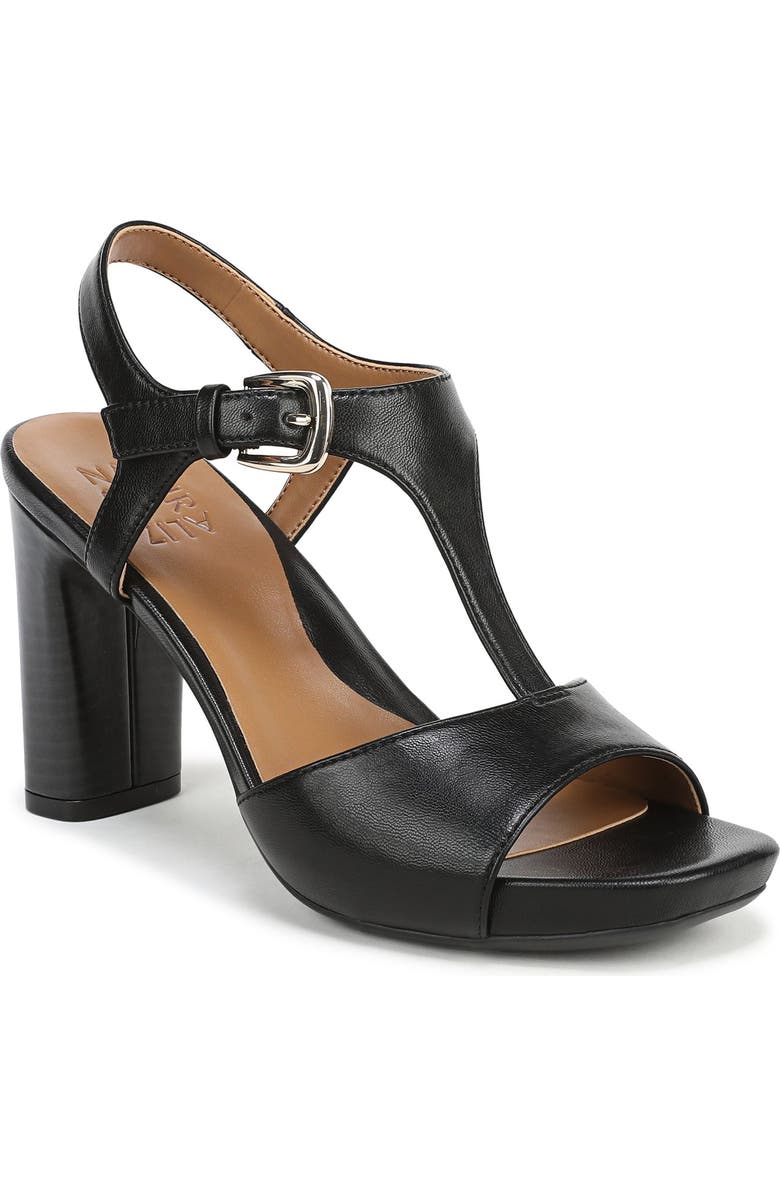 Naturalizer Marlowe T-Strap Sandal, Main, color, Black