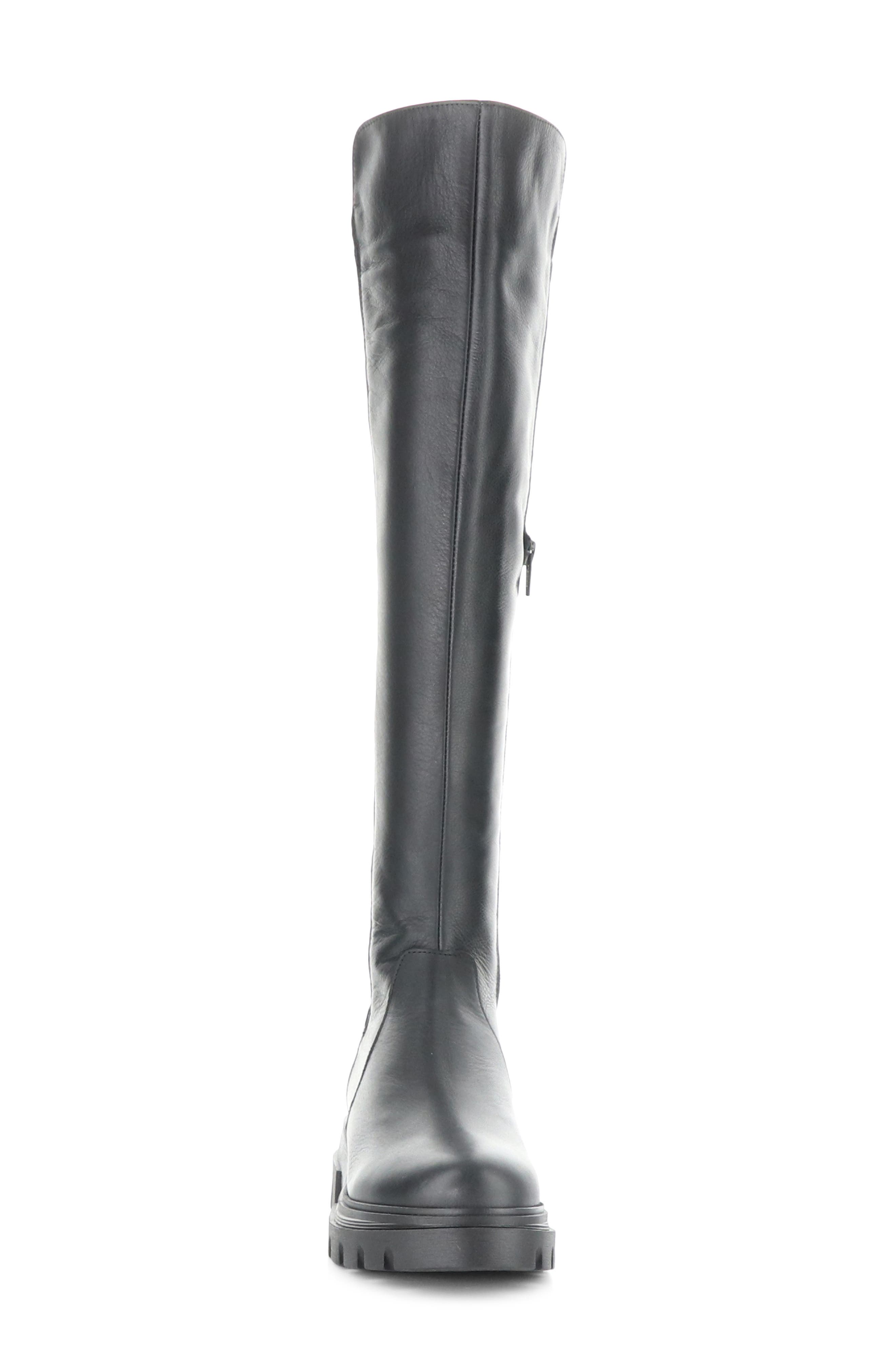 Bos. & Co. Fifth Waterproof Knee High Boot, Alternate, color, Black Feel/ Nappa Stretch