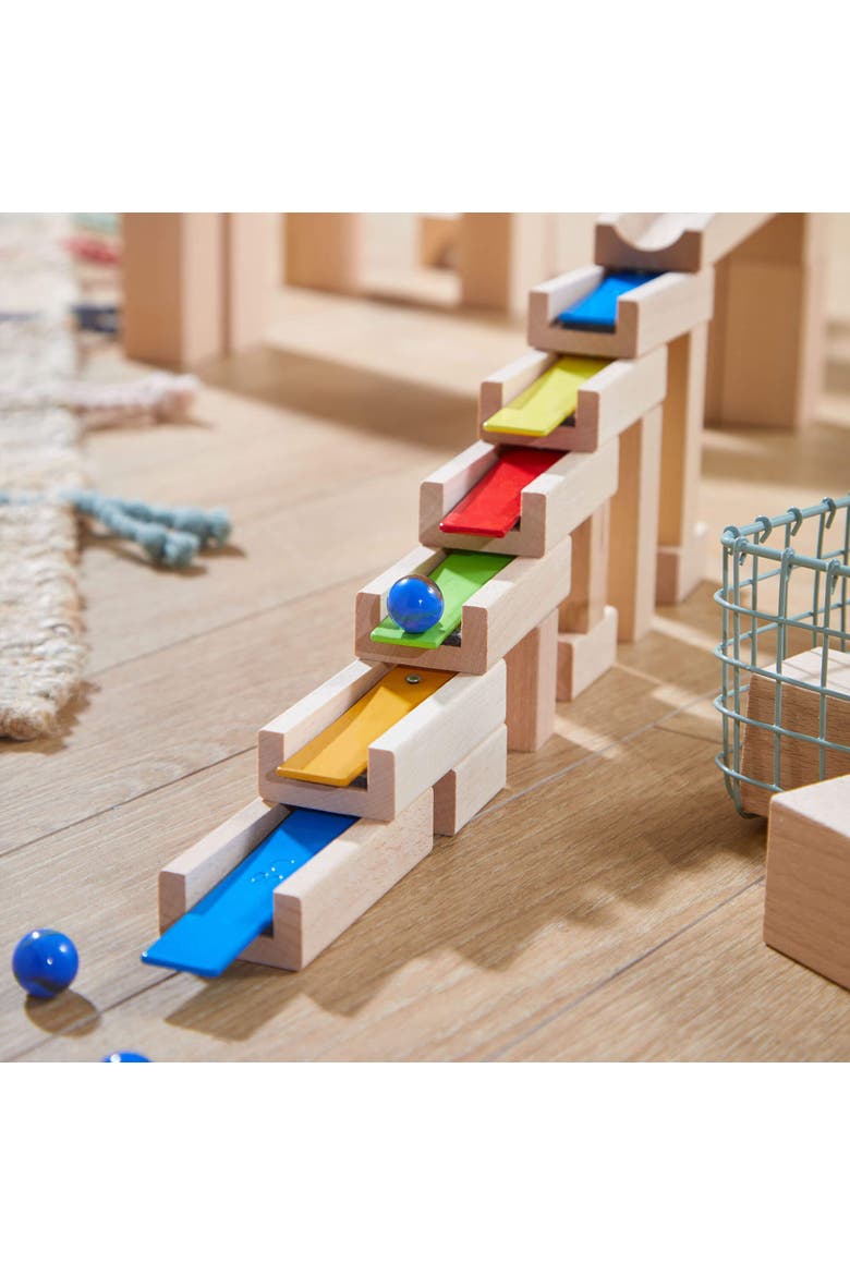 Melodious Building Bricks - Wooden Marble Run Accessory, Alternate, color, Multi