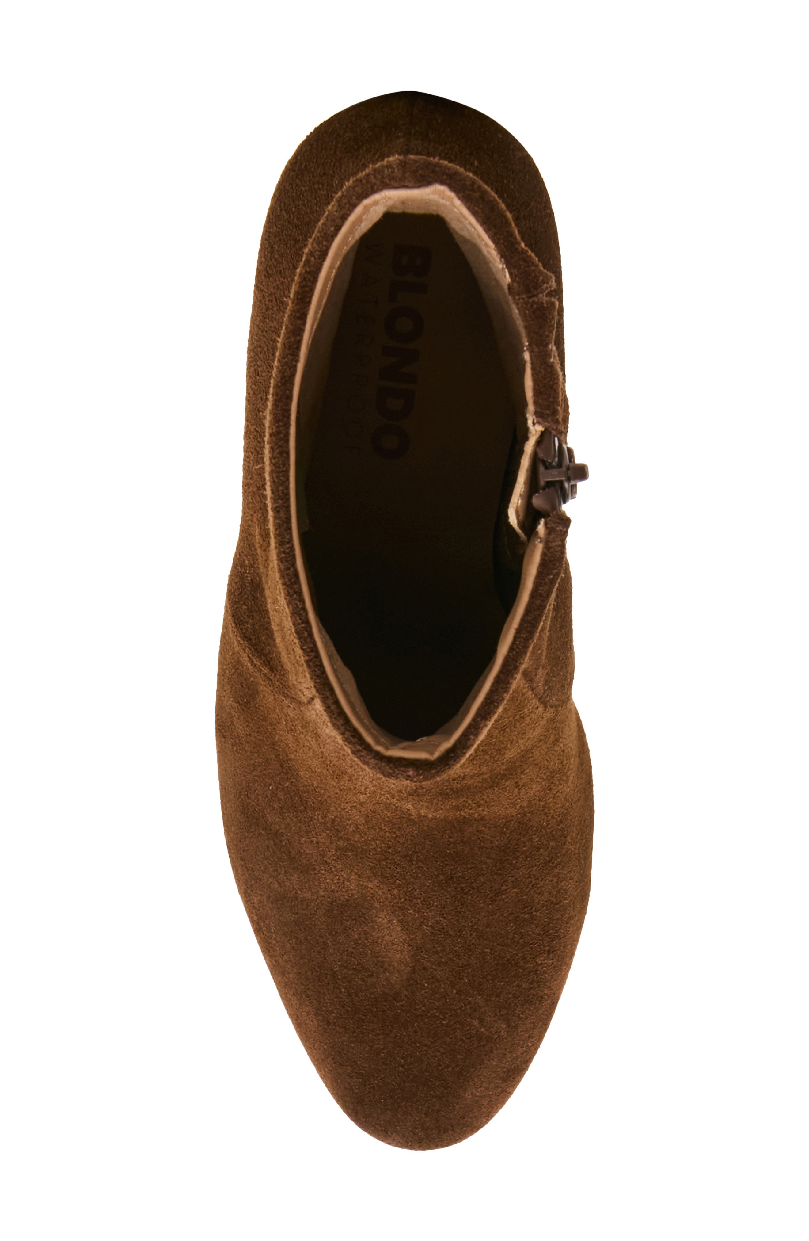 Mara Waterproof Bootie, Alternate, color, CHOCOLATE SUEDE