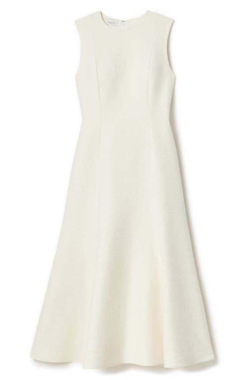 Lafayette 148 Textured Midi Dress In Cloud