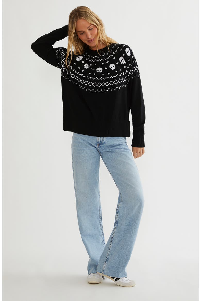 Elizabeth Fair Isle Sweater, Alternate, color, SHADOW FAIR ISLE