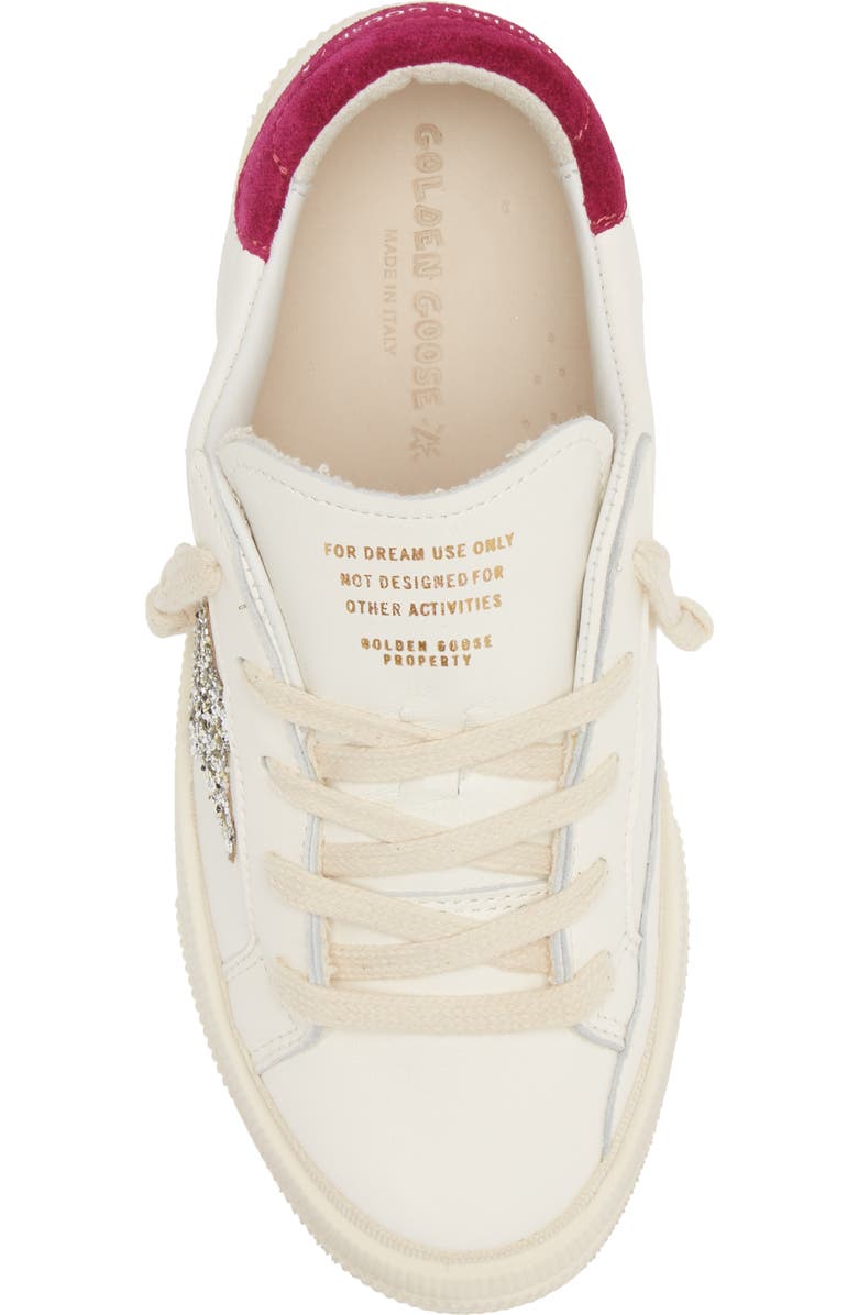 Golden Goose Kids' May Glitter Star Low Top Sneaker, Alternate, color,