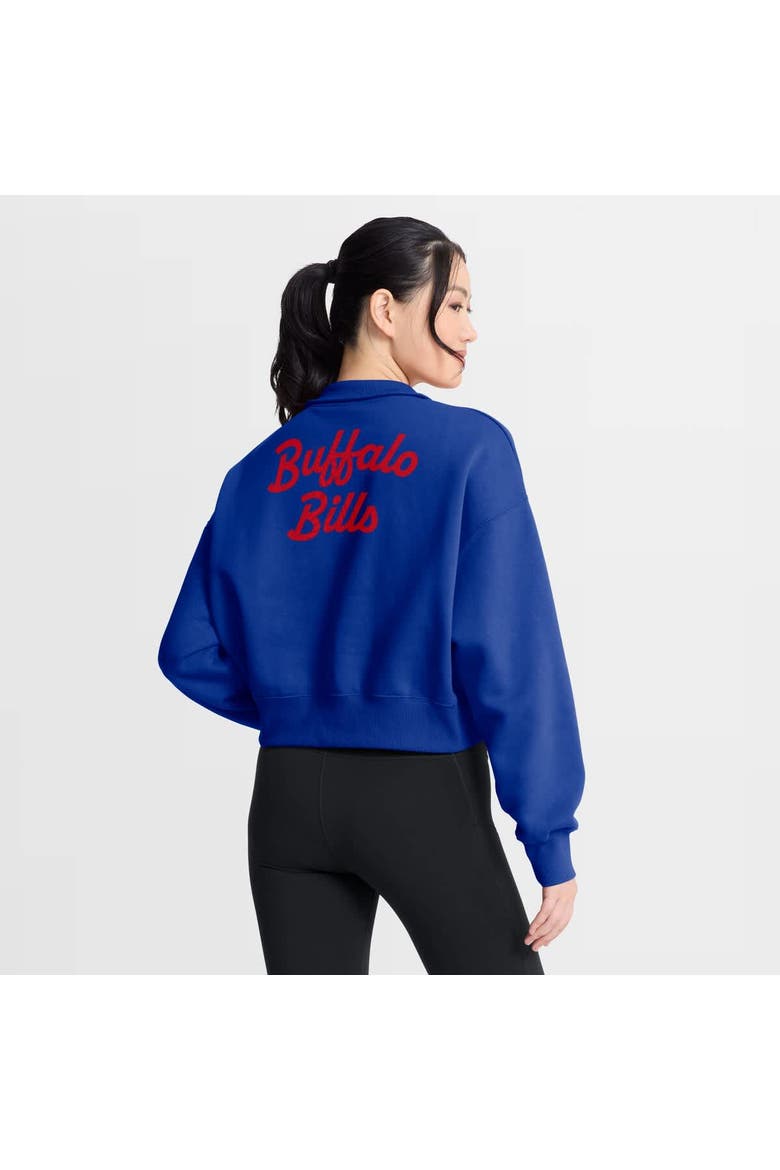 Women's Nike Royal Buffalo Bills Phoenix Fleece Quarter-Zip Sweatshirt, Alternate, color, Royal