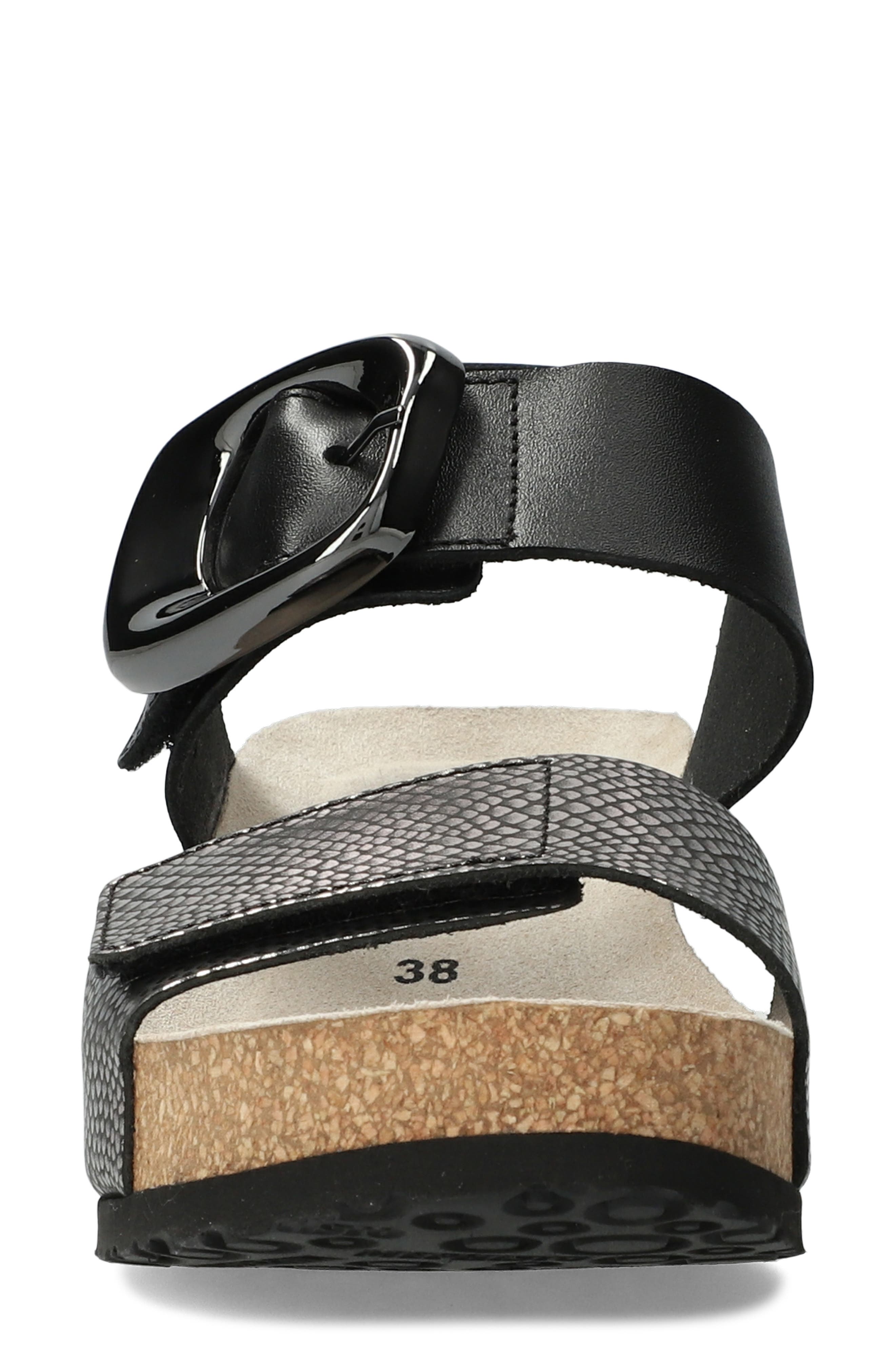 Mephisto Leandre Wedge Sandal, Alternate, color, Grey Havana