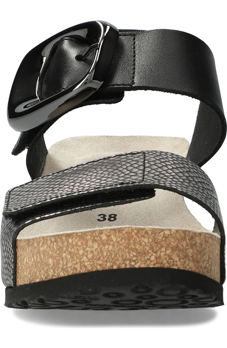 Mephisto Leandre Wedge Sandal, Alternate, color, Grey Havana