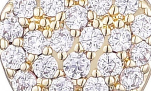 Adornia Cubic Zirconia Heart Drop Huggie Hoop Earrings