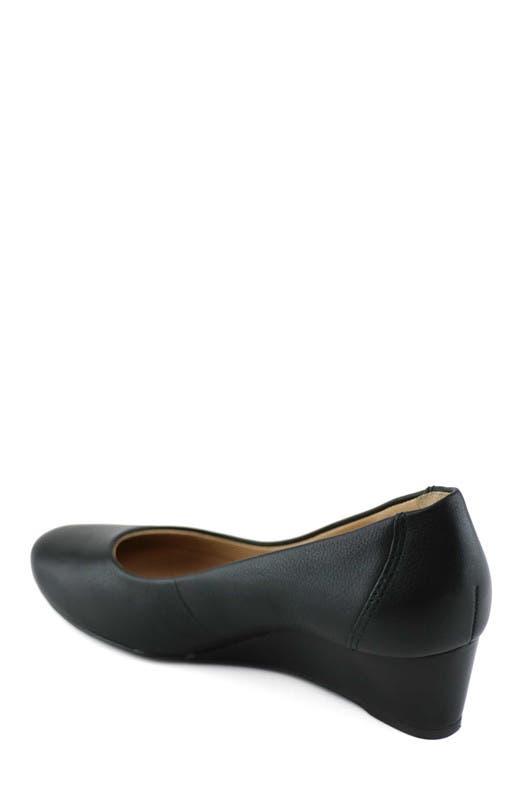 Marc Joseph New York Prospect Leather Wedge Pump, Alternate, color, Black Napa Soft