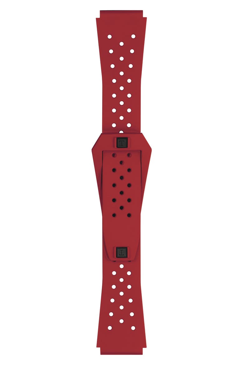 Sideral S Powermatic 80 Rubber Strap Watch, 41mm, Alternate, color, RED