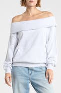 Madden Girl Foldover Off the Shoulder Sweatshirt