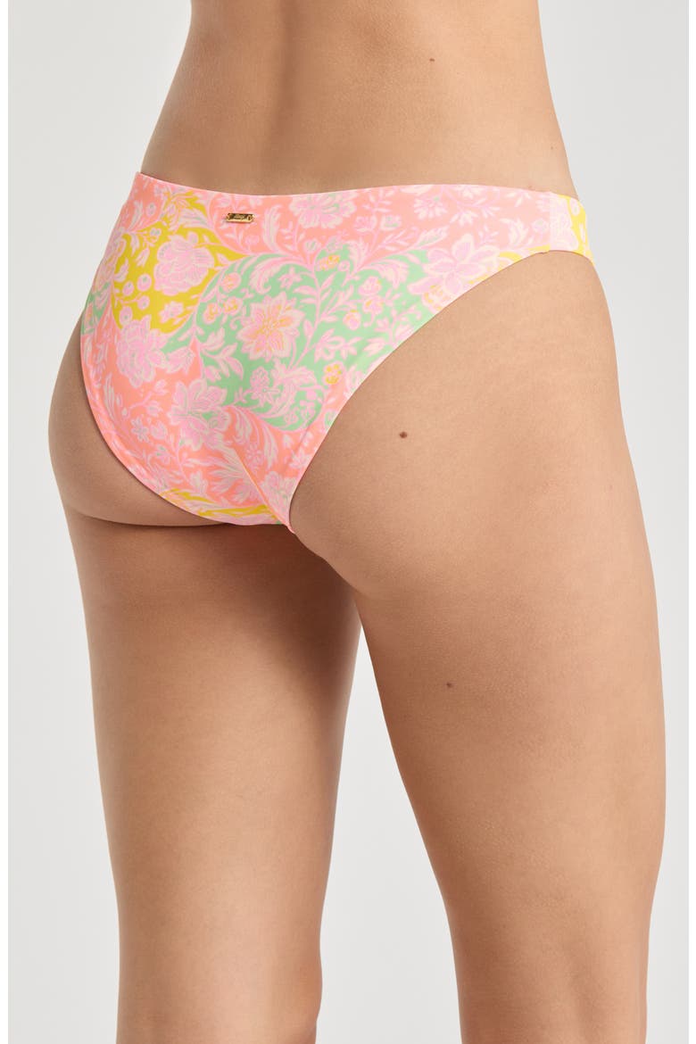 Arabian Nights Flash Bikini Bottoms, Alternate, color, BRIGHT YELLOW/ PINK MULTI