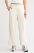 DKNY High Waist Relaxed Straight Leg Jacquard Mix Pants
