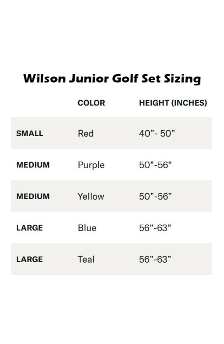 WILSON Profile JGI Junior Right Hand Carry Complete Golf Set, Alternate, color, Red