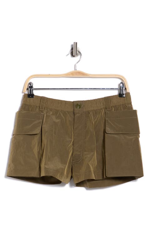 Two-Way Pocket Nylon Shorts