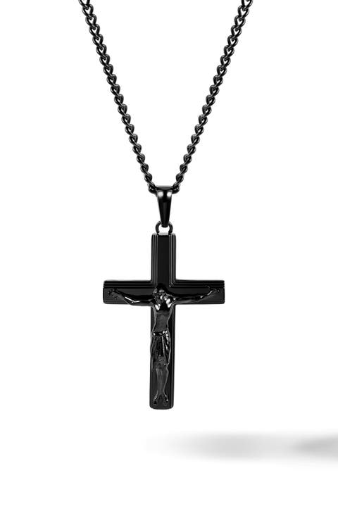 Men's Crucifix Pendant Necklace