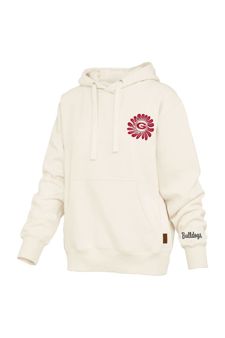 Women's Pressbox  Cream Georgia Bulldogs Elena Janise Hoodie, Alternate, color, Cream