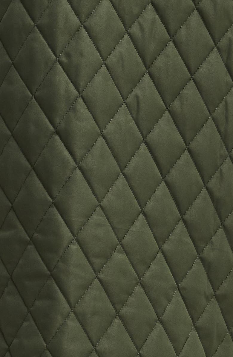 Barbour Tulip Corduroy Trim Quilted Coat, Alternate, color, 