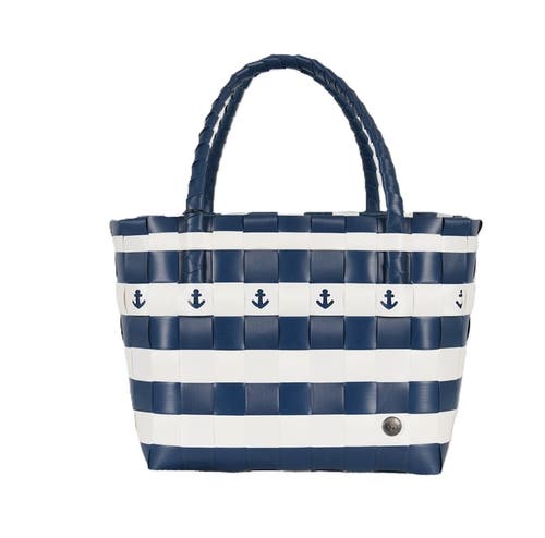 Handed By Paris Speciality Recycled Tote Bag In Anchor