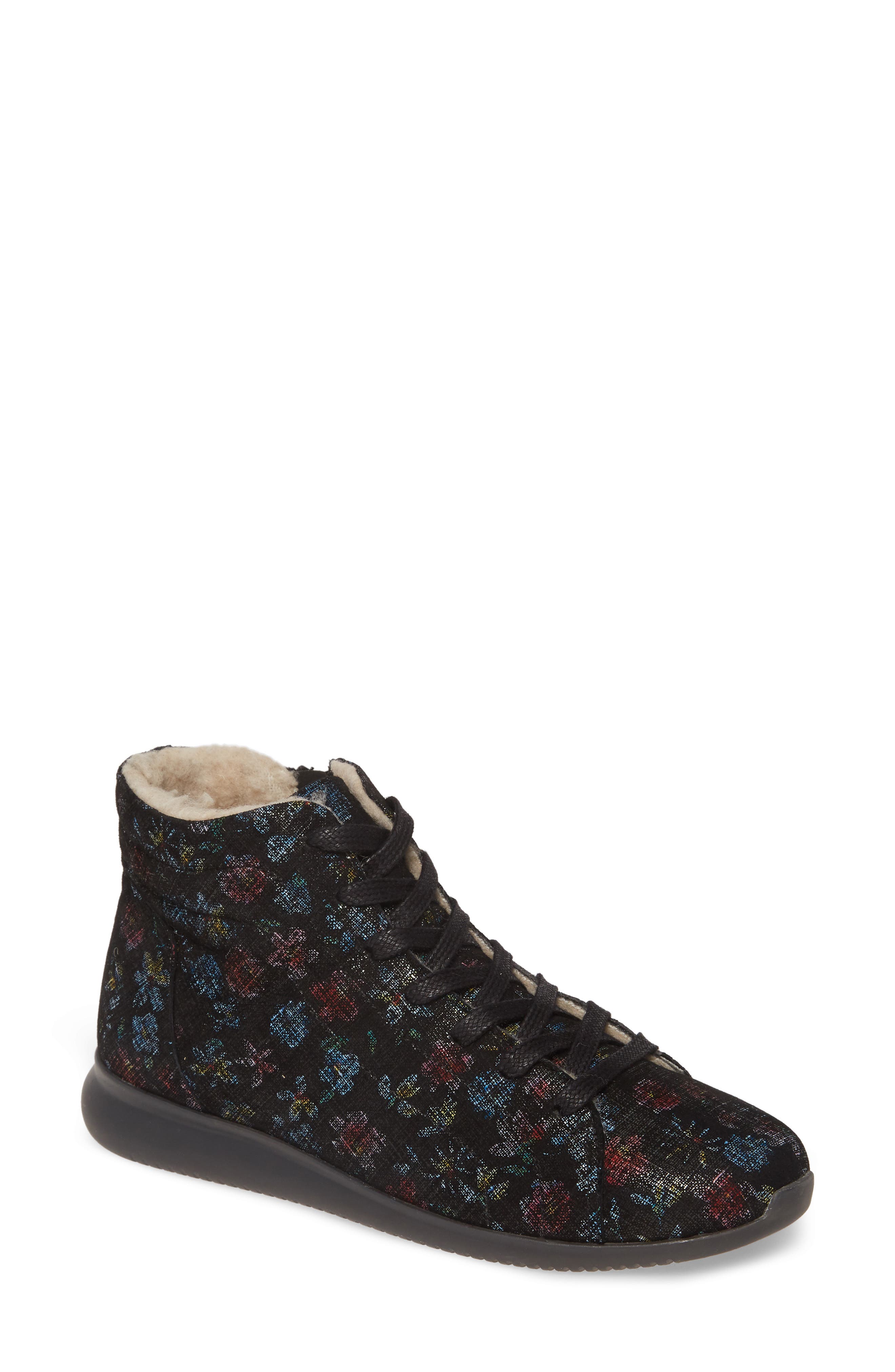 Regar Water Resistant Bootie, Main, color, NIGHT FLOWERS LEATHER