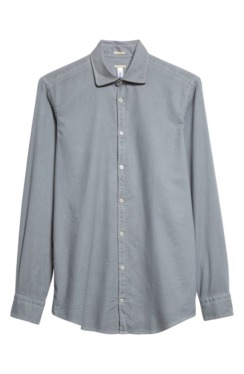 Massimo Alba Canary Cotton Voile Button-Up Shirt, Alternate, color, 