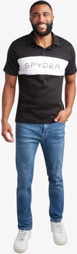 Spyder Men Short Sleeve Color Block Polo