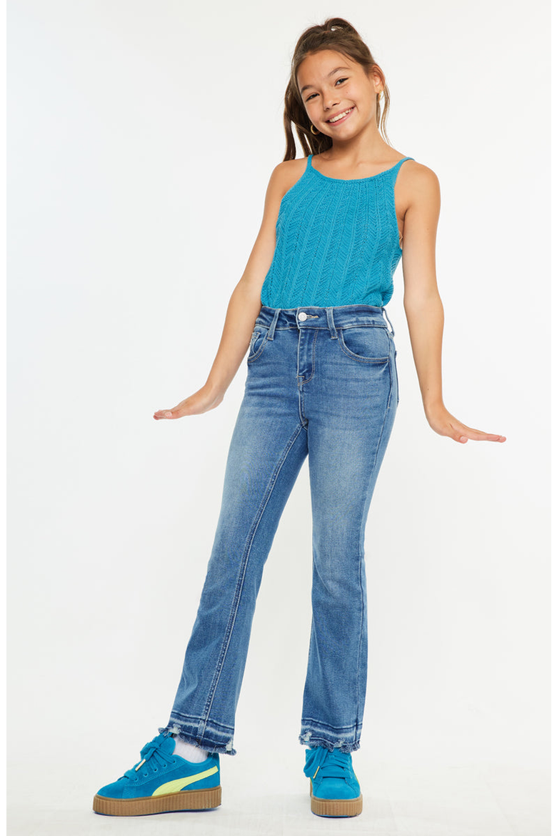Bibi High-Rise Cropped Bootcut Jeans, Main, color, Medium Wash