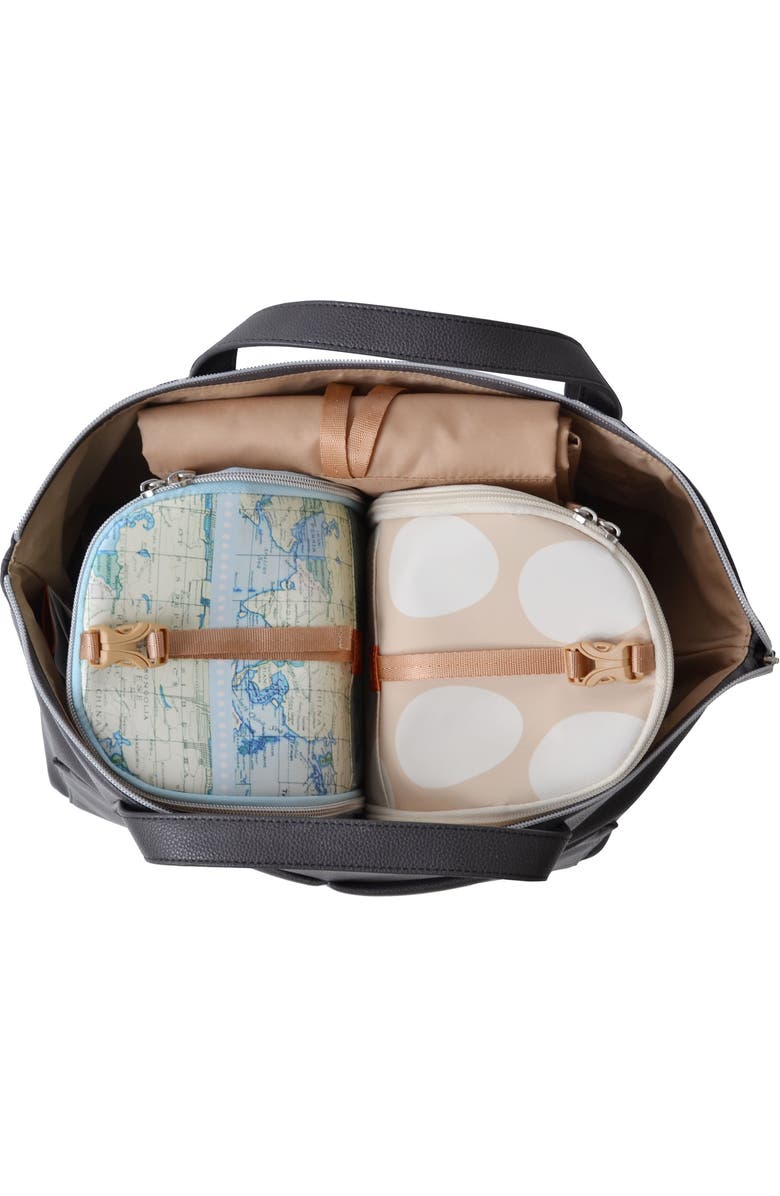 PacaPod Saunton Faux Leather Convertible Diaper Backpack, Alternate, color,