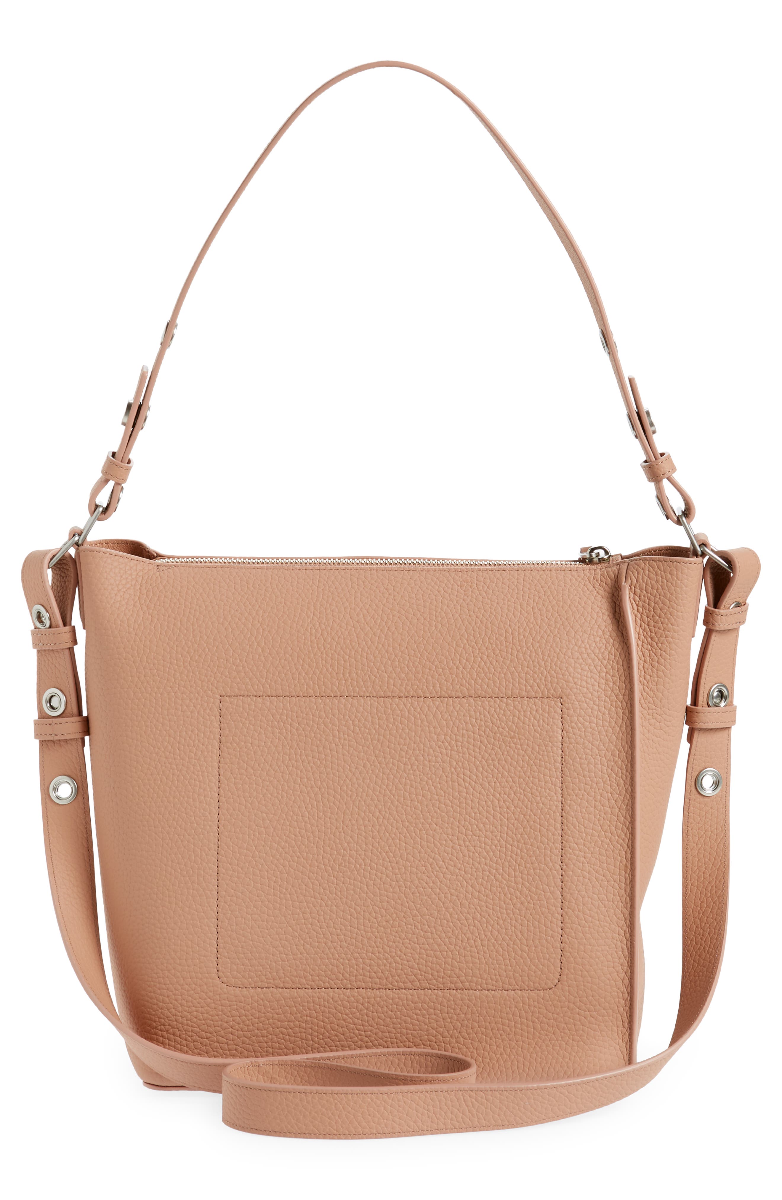 AllSaints Kita Leather Shoulder/Crossbody Bag, Alternate, color, 