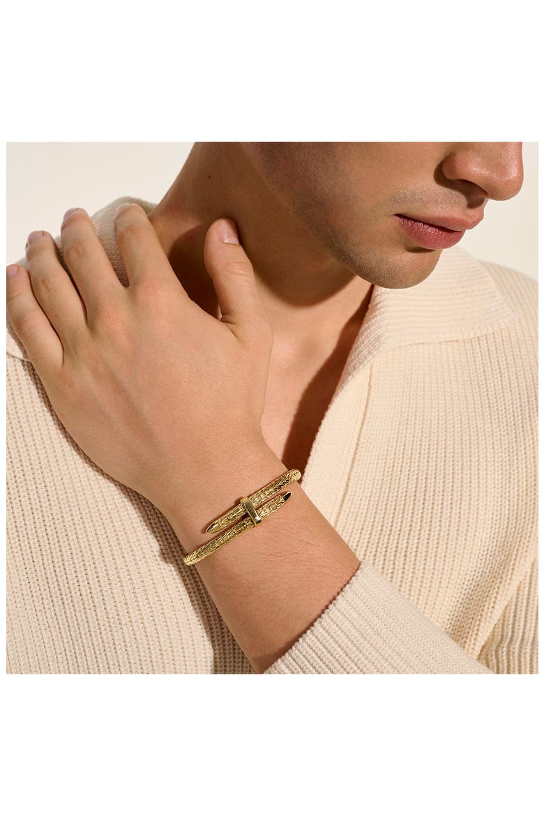 Spear Flex Cuff, 5.5mm, Alternate, color, 14K YELLOW GOLD