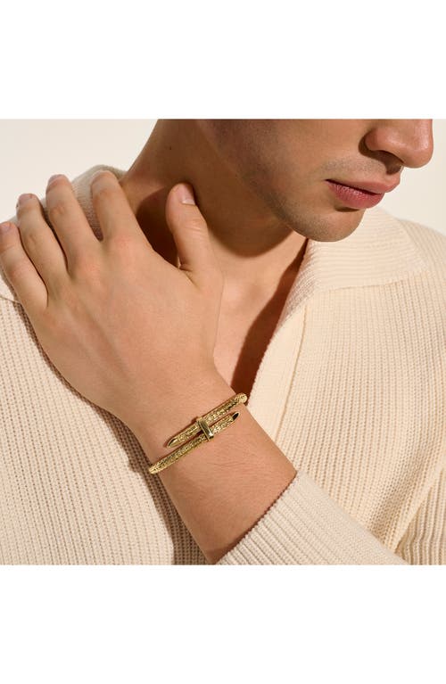 John Hardy Bypass Flex Cuff In 14k Yellow Gold