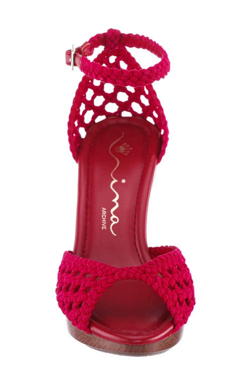 Nina Avenue Ankle Strap Sandal In Paprika