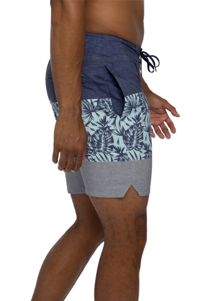 Swim-Up Bar Board Shorts, Alternate, color, HEATHER DRESS BLUES